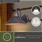 Vaxcel Outland 1 Light Dusk to Dawn Black Gold Farmhouse Barn Dome Outdoor Wall Lantern T0350 - alternate 4